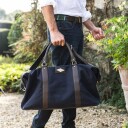 Caballero Large Travel Bag Navy Canvas