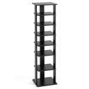 Treskostativ 8 lags skostativ Skoopplegg Vertikal 27,5x26,5x110 cm Svart