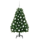  Kunstig juletre med LED  stripelys grønn 120 cm PVC og metall