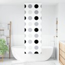 dusjrullgardin med kassett 60x240 cm Stoffbredde 56 cm