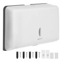 Veggmontert hvit papirhåndkledispenser – ABS 27 cm