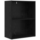 vidaXL Bokhylle Svart Eik 60 x 30 x 76.5 cm Konstruert tre