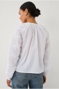 Ellos Collection   Bluse med broderi   Hvit