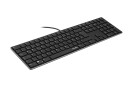 Speedlink RIVA Slim Metall Saksetastatur Svart med USB-tilkobling