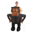 Original Cup Oppblåsbar Ridende Ape Kostyme One size COS-MONKEY-25