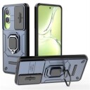 OnePlus Nord CE4 Lite/Oppo K12x Hybrid-deksel med Roterende Ring med Kameraskjold Blå