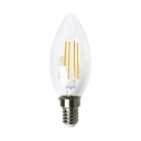 Philips LED standardpære E14 4,3W/827 4-pakning