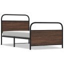  Sengeramme uten madrass brun eik 90x190 cm konstruert tre 8721158564115