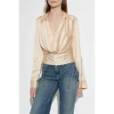 Blumarine, Dame, Bluser & Skjorter, Rosa, 2XS,