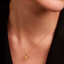 PDPAOLA Letter Q Halskjede 18 kt. Gullbelagt sølv CO01-276-U - Dame - 925 sterling silver