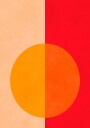 Bold Bisected Circle Plakat Plakat / 50x70cm
