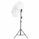vidaXL Fotostudiosett med lyssett, bakgrunn og reflektor