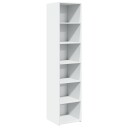  Highboard hvit 40x41x185 cm konstruert tre