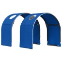 Vidaxl Sengtunnel For Barneseng 2 Stk. Blå Polyester