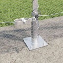  Gjerde med innlegg. sølv 1 x 100 m PVC belagt stål