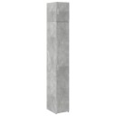  Smalt oppbevaringsskap betonggrå 30x42,5x225 cm konstruert tre