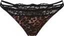 Dorina Origins Sparkle Thong   BLACK PRINT   L