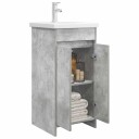  Badmøbel med vask Betonggrå 42 x 40 x 84,5 cm Konstruert tre
