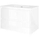 Sanibell Proline møbelpakke, uten armaturhull, 81x46 cm, hvit høyglans