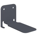 vidaXL Flytende hylle med hylle 4 pcs Antrasitt 6 x 10,8 x 6,6 cm