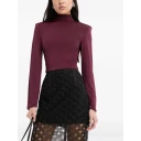 ROTATE Long Sleeved Scarf Top Burgundy 38