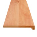 vidaXL Trappetrinn 2 stk. 80 x 25 x 2 cm Lakk Massiv bøketre