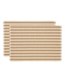 Södahl Statement Stripe spisebrikke 33x48 cm 2 stk beige