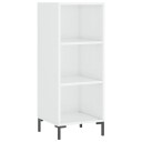 vidaXL Skjenk høyglans hvit 34,5x32,5x90 cm konstruert tre