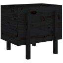 Hageplantekasse svart 62x50x57 cm heltre furu
