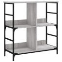  Bokhylle grå sonoma 78,5x33x82 cm konstruert tre 8721012124080