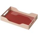 Printworks Lacquered Tray   Swell Maroon/Pink 34x20 cm