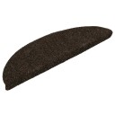 vidaXL Selvklebende trappematter 10stk mørkebrun 56x17x3cm nålestempel
