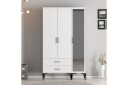 Kumsal Garderobe 120 cm - Hvit