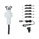 Paulmann - Plug & Shine 5 LED Nedgravnings Spot MicroPen II IP67 Silver