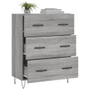 vidaXL Skjenk grå sonoma 69,5x34x90 cm konstruert tre