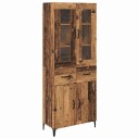  Høyskap Veggmontert Gamle tre 69,5 x 34 x 180 cm Konstruert tre