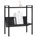 vidaXL Bokhylle 2 lag svart 52x28x59 cm konstruert tre
