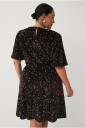 Ellos Plus Collection V-hals Plajettkjole Brun