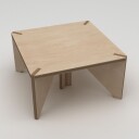 Nirena Sofabord 75 cm - Naturlig tre