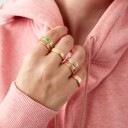 Design Letters Word Candy Ring Ash Rose