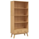  Bokhylle 4 etasjer OLDEN brun heltre furu 8721012133839