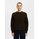 Selected Femme Dame Strikkevarer Brun XS