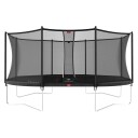 BERG Toys Berg Trampoline Grand Favorit 520 Grå Med Sikkerhetsnett Comfort 520x345 cm oval Grå