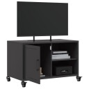  TV-benk svart 68x39x43,5 cm kaldvalset stål 846668