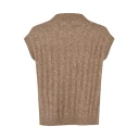 Lollys Laundry Finnll Knit Vest Sl   Brown   S
