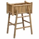 vidaXL Hagepotte med holder Naturlig 50 x 38 x 74 cm Bambus