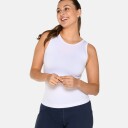 Zebdia Women Seamless tank topp hvit Størrelse: XS/S Kvinner