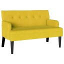  Chesterfield Benk Gul 112 x 65,5 x 75 cm Fløyel