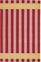 Scandi Living Aisles ullteppe Rød 170x240 cm