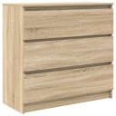  Skjenk sonoma eik 80x35x76 cm konstruert tre